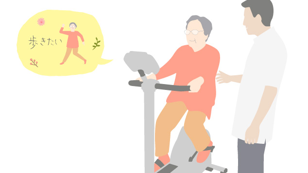 脳梗塞で右半身の麻痺が強い84歳の女性